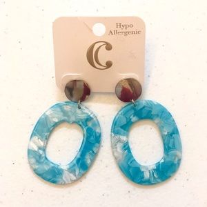 Resin Turquoise Earringss
